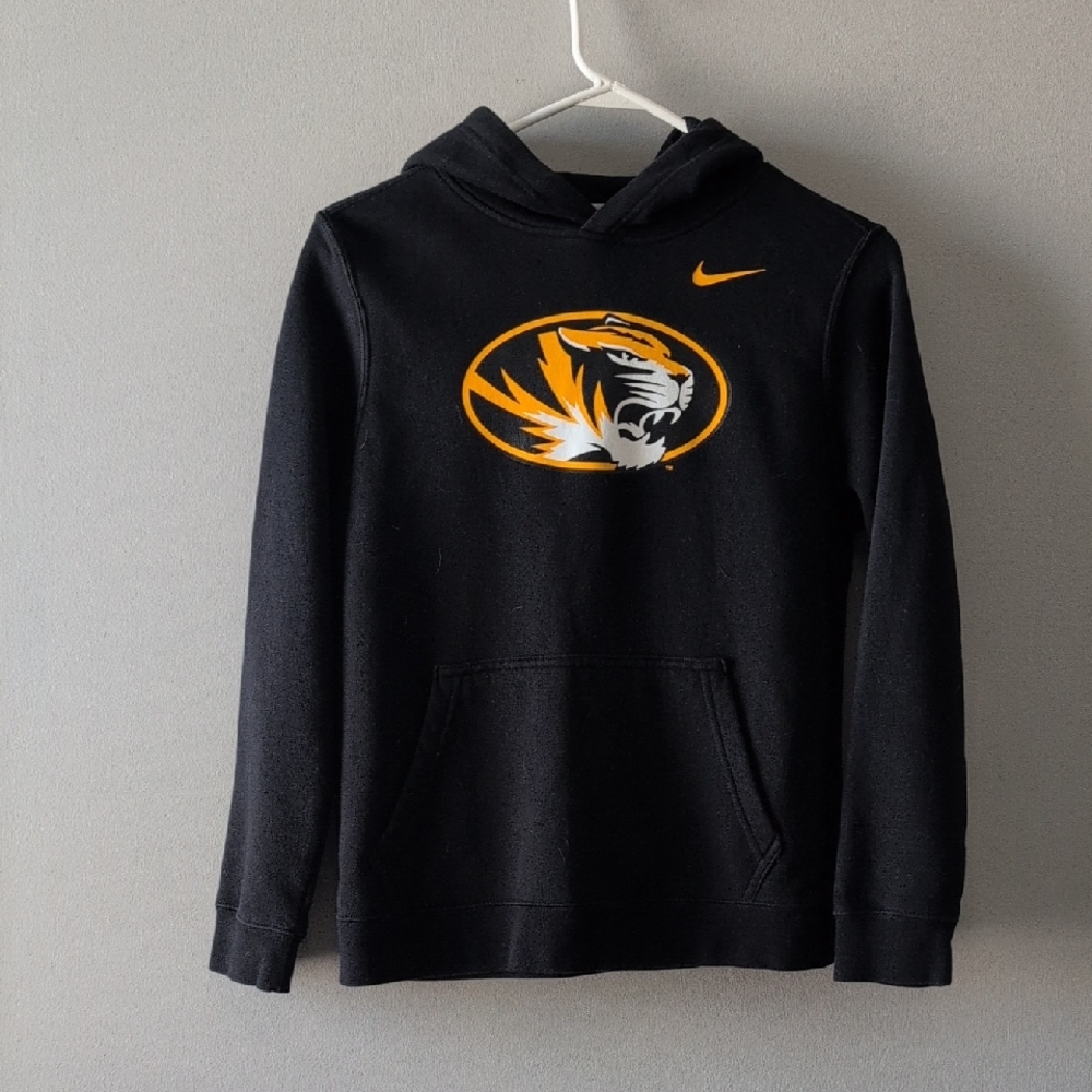 Nike Black Hoodie with Orange Tiger Graphic